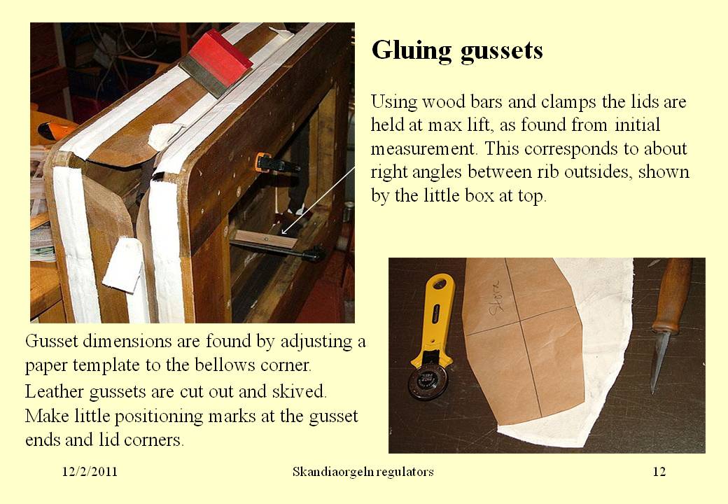 measuring
      gussets