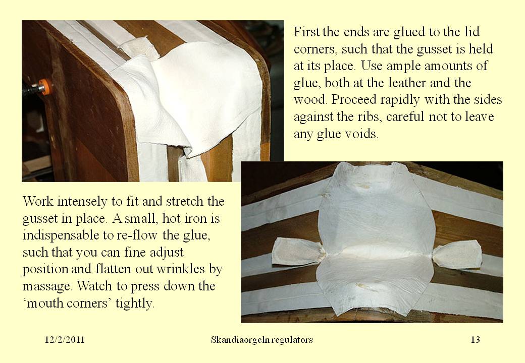 tightening and
      unloading gussets